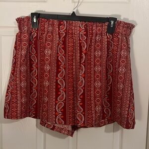 SHEIN nwot 18w 3x paper bag waist shorts